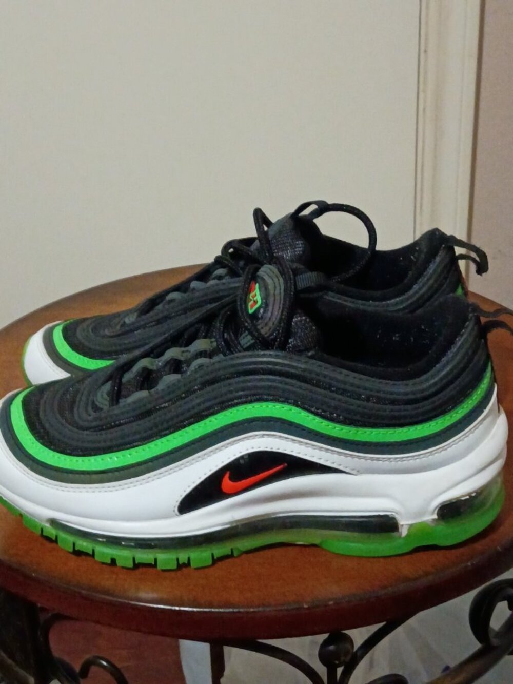 Nike Air Max 97 'City Pride Dallas Home' Black Green Sneaker CI4427-001 Size 4Y - Picture 9 of 14